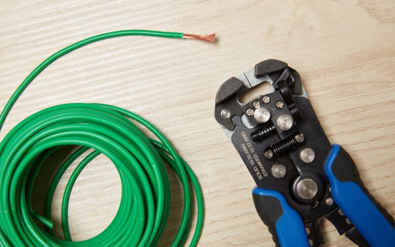What do electricians use to strip wire?